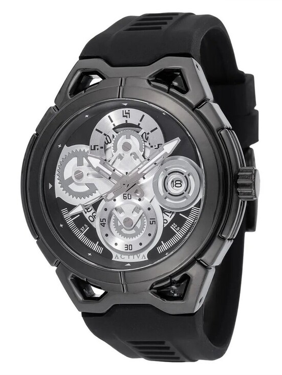 Invicta Accessories - NWT Activa Drift X Invicta Men's Sport Watch - 44mm. Black Silver ACW9349-003